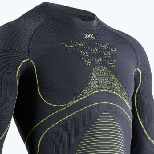 Vyriški termoaktyvūs marškinėliai X-Bionic Energy Accumulator 4.0 charcoal/yellow