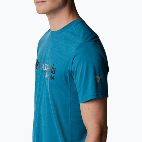 Columbia vyriški Titan Pass Graphic Tee trekingo marškinėliai mėlyni 1991471