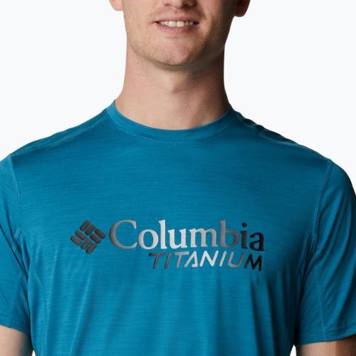 Columbia vyriški Titan Pass Graphic Tee trekingo marškinėliai mėlyni 1991471