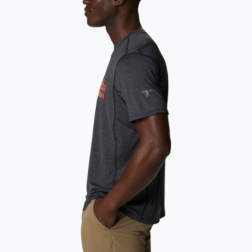 Columbia Titan Pass Graphic Tee vyriški trekingo marškinėliai black 1991471
