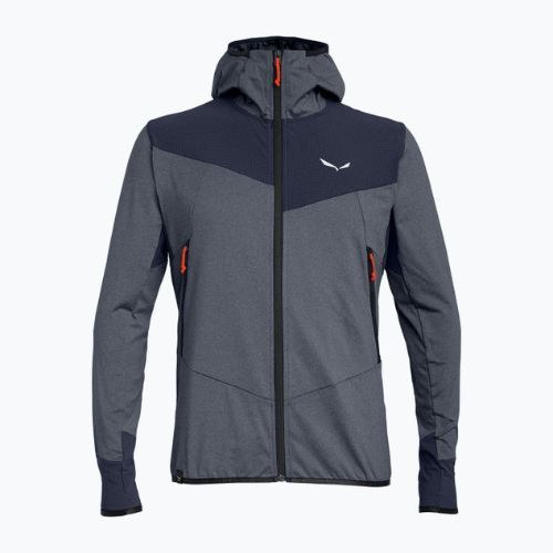 Salewa Agner Hybrid PL/DST FZ Hoody vyriškas vilnonis džemperis tamsiai mėlynas 00-0000027371