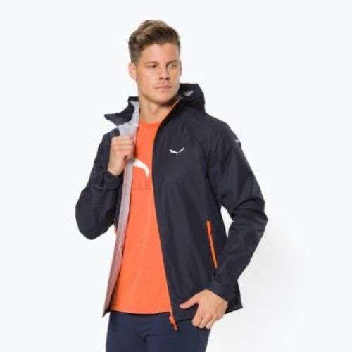 Salewa vyriška striukė nuo lietaus Puez Aqua 3 PTX tamsiai mėlyna 00-0000024545