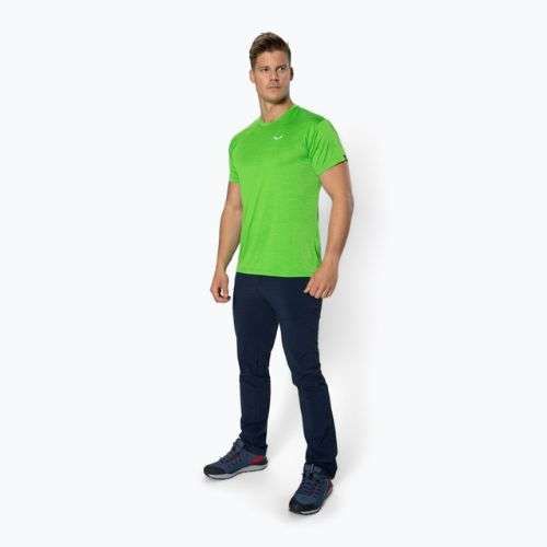 Vyriški trekingo marškinėliai Salewa Puez Melange Dry pale frog melange 00-0000026537