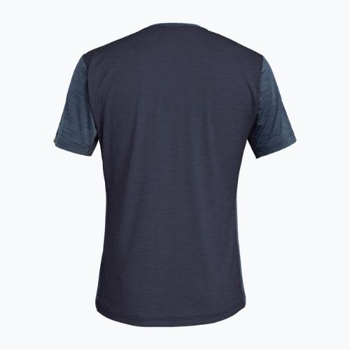 Vyriški trekingo marškinėliai Salewa Puez Hybrid 2 Dry premium navy melange 00-0000027397