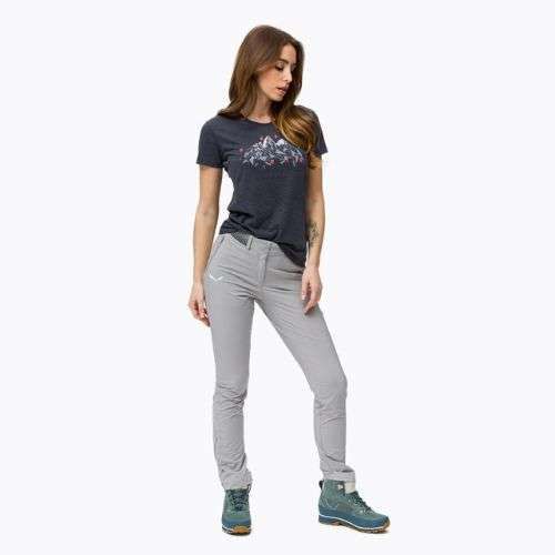 Moteriški trekingo marškinėliai Salewa Geometric Dry navy blue 00-0000027942