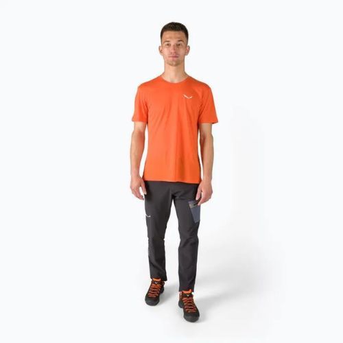 Vyriški Salewa Alpine Hemp Logo trekingo marškinėliai oranžiniai 00-0000028132