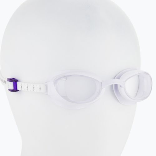 Speedo Aquapure moteriški plaukimo akiniai balti/violetiniai/skaidrūs 68-090047237