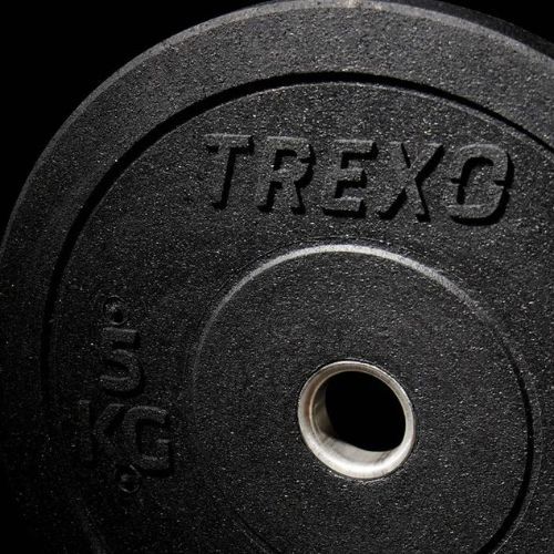XTREXO olimpiniai svarmenys su buferiu juodi TRX-BMP005 5 kg