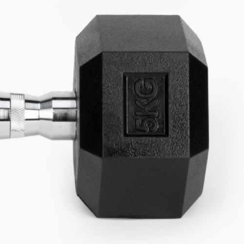 XTREXO Hex HXD50 5 kg gumuoti hanteliai