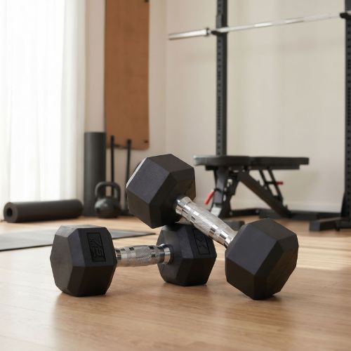 XTREXO Hex HXD75 gumuoti hanteliai 7,5 kg