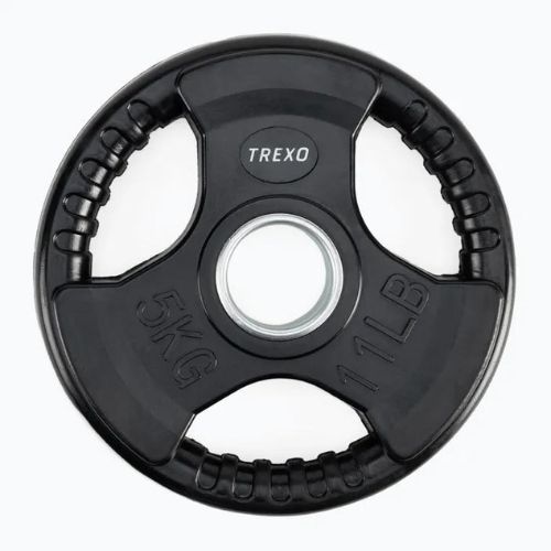 XTREXO juodas gumuotas ketus svoris RW5 5 kg