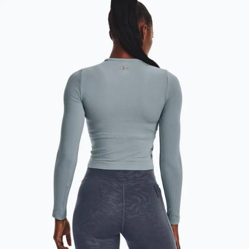Under Armour Rush Seamless pilka moteriška treniruočių kelnaitė su ilgomis rankovėmis 1373930
