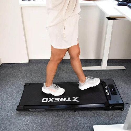 Elektrinis bėgimo takelis XTREXO Walking Pad W100 juodas