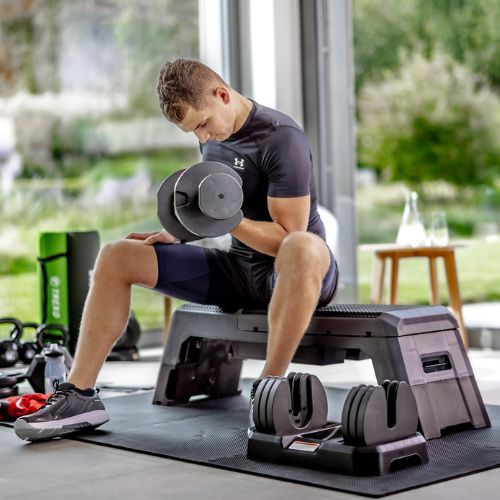 Reguliuojamas hantelis XTREXO TXO-B4W005 32 kg juodas