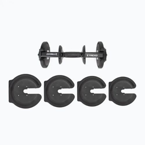 Reguliuojamas hantelis XTREXO TXO-B4W003 18 kg juodas