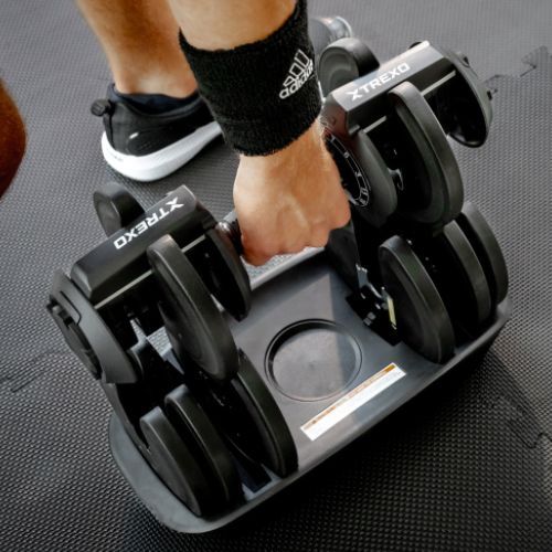 Reguliuojamas hantelis XTREXO TXO-B4W003 18 kg juodas