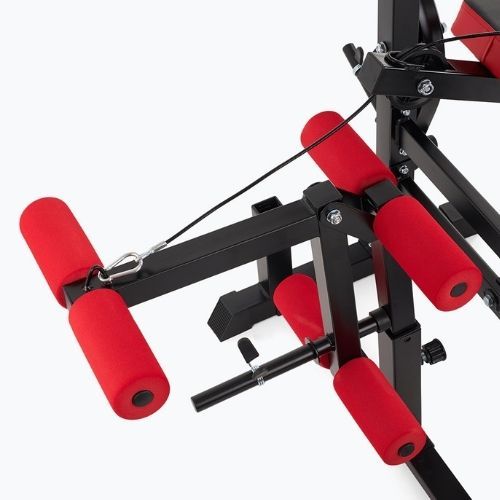 Treniruočių suoliukas XTREXO BenchFit Max su stovu juodas