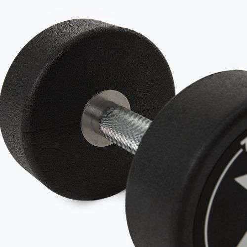 Gumuotas ketaus hantelis XTREXO Pro 16 kg black