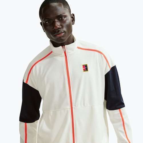 Vyriškas teniso džemperis Nike Court Heritage sail/turf orange