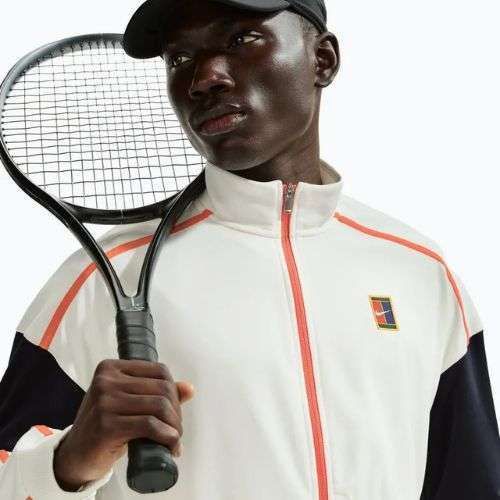 Vyriškas teniso džemperis Nike Court Heritage sail/turf orange