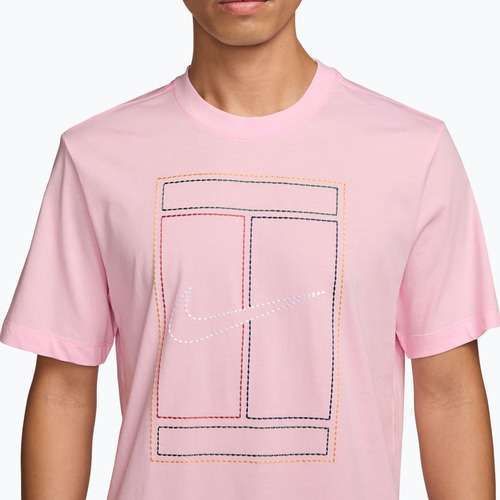 Vyriški marškinėliai Nike Court Heritage pink foam