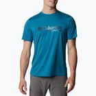 Columbia vyriški Titan Pass Graphic Tee trekingo marškinėliai mėlyni 1991471