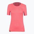 Salewa Puez Graphic 2 Dry moteriški trekingo marškinėliai rožinės spalvos 00-0000027400