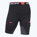 Vyriški ledo ritulio šortai su suspensoriu CCM Ribano Compresion SR black 2