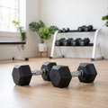 XTREXO Hex HXD100 gumuoti hanteliai 10 kg 3