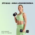 XTREXO Hex HXD150 gumuotas 15 kg hantelis 2