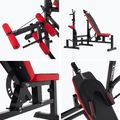 Treniruočių suoliukas XTREXO BenchFit Max su stovu juodas 14
