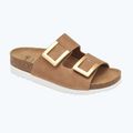 Moteriškos šlepetės Scholl Montery 2 Straps Ad Med cognac 8