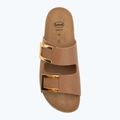 Moteriškos šlepetės Scholl Montery 2 Straps Ad Med cognac 5