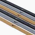 Nike Swoosh Sport Metalinės galvos juostos 6 vnt., pilkai auksinės N1002008-097 3