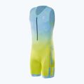 Vyriškas triatlono kombinezonas Synergy Elite Sleeveless Trisuit mint/yellow