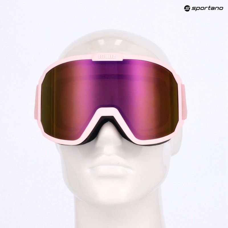 Slidinėjimo akiniai Bliz Rave matt powder pink/brown pink multi 8