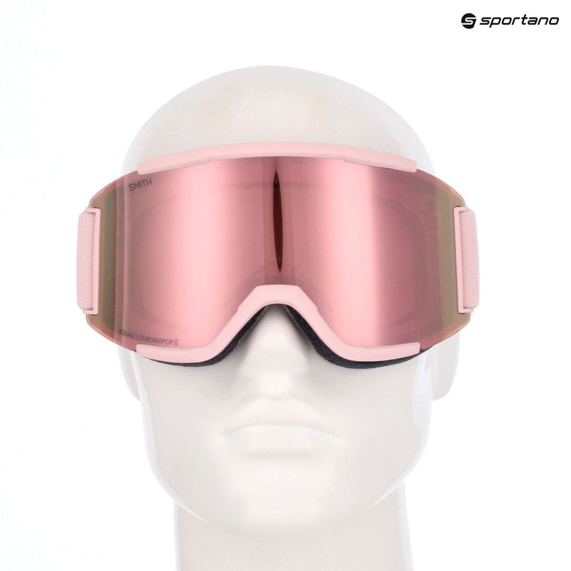 Slidinėjimo akiniai Smith Squad carnation/chrp everyday rose gold mirror/clear 12