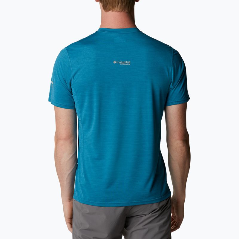 Columbia vyriški Titan Pass Graphic Tee trekingo marškinėliai mėlyni 1991471 2