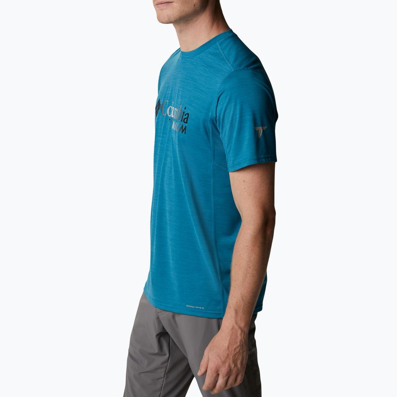 Columbia vyriški Titan Pass Graphic Tee trekingo marškinėliai mėlyni 1991471 3