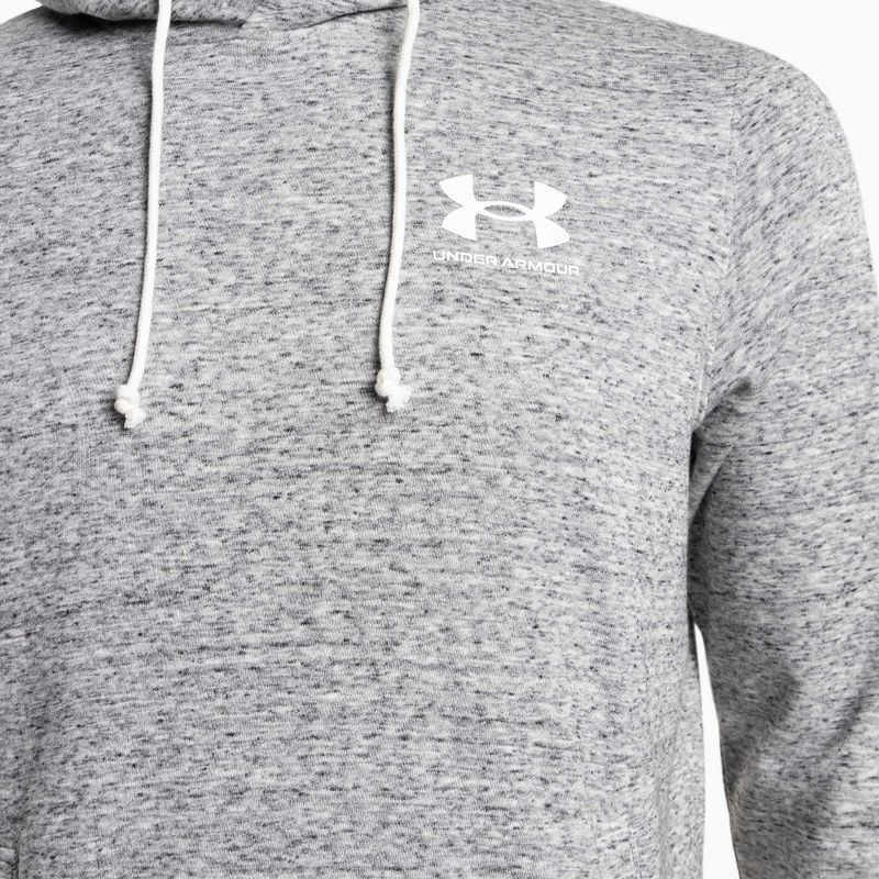 Under Armour vyriškas džemperis su gobtuvu Rival Terry LC pilkas 1370401 3