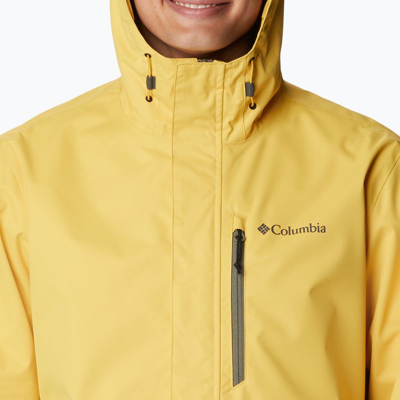 Columbia vyriška striukė nuo lietaus Hikebound yellow-green 1988621 5