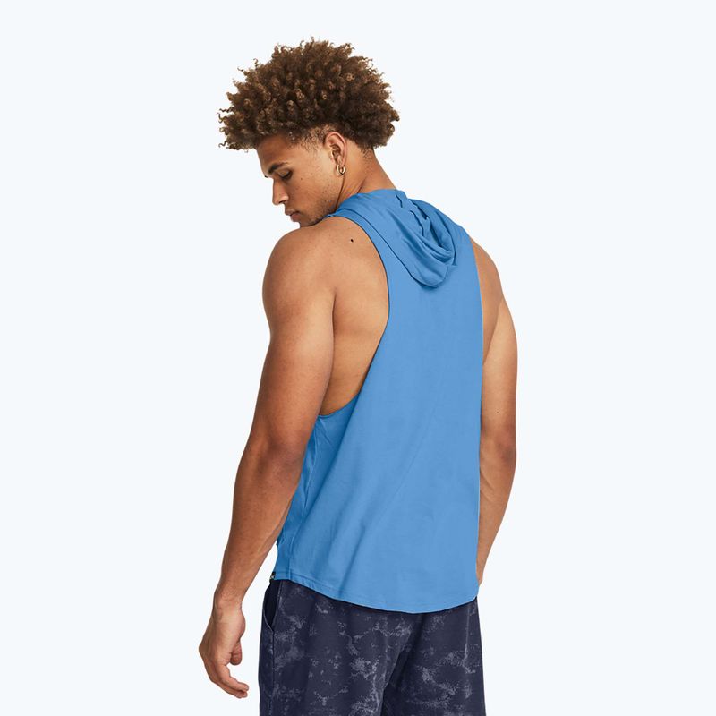 Vyriški treniruočių marškinėliai Under Armour Project Rock LFG Graphic SL Hoodie blue 2