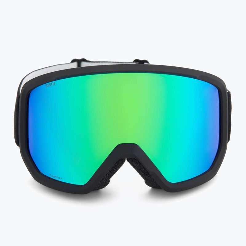 Slidinėjimo akiniai Smith Transfer black/green sol-x mirror 2