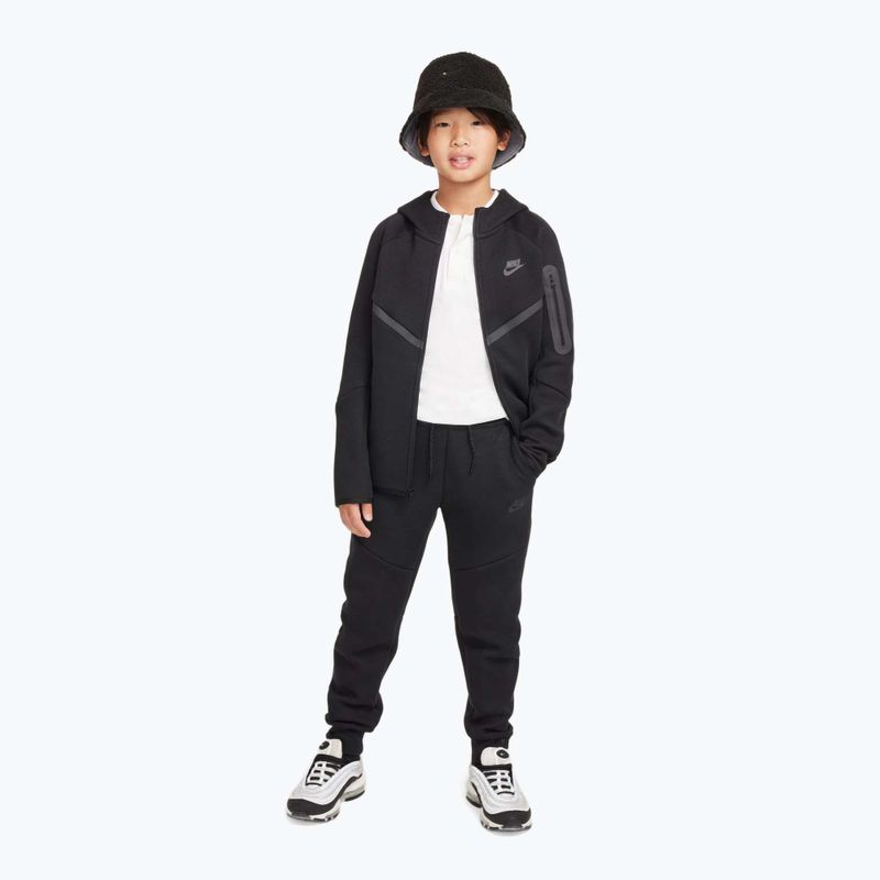 Vaikiškas džemperis Nike Sportswear Tech Fleece Full Zip black/black/black 2