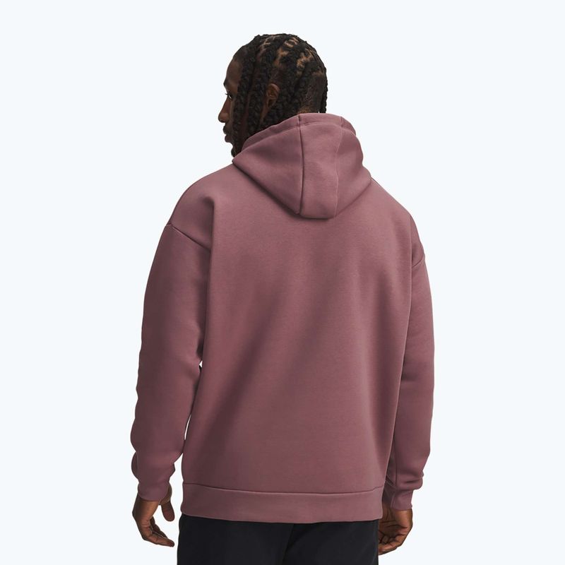 Vyriškas džemperis Under Armour Project Rock Icon Hoody maroon mist/black 2
