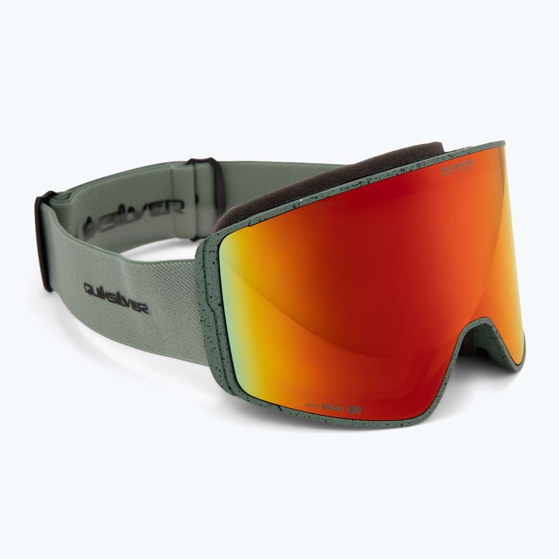Vyriški snieglenčių akiniai Quiksilver Storm MG dark ivy/clux ml red 2