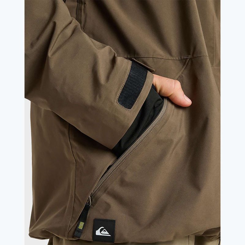 Vaikiška snieglenčių striukė Quiksilver Forever Stretch GTX canteen 10