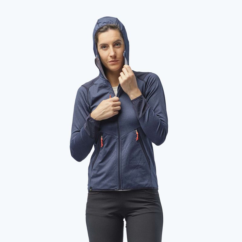 Salewa moteriška vilnonė striukė Agner Hybrid PL/DST FZ Hoody tamsiai mėlyna 00-0000027372 5