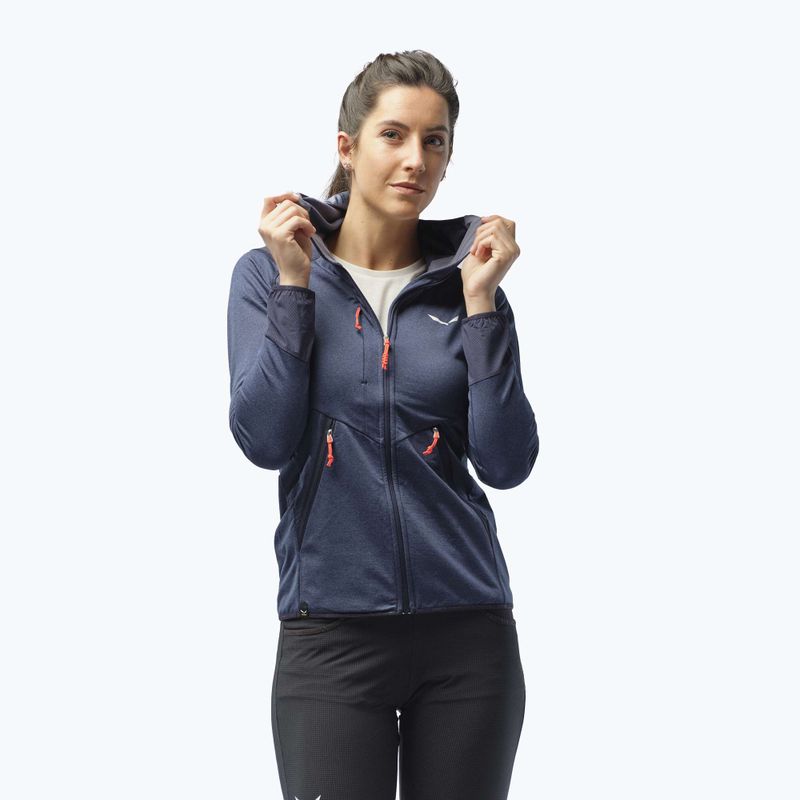 Salewa moteriška vilnonė striukė Agner Hybrid PL/DST FZ Hoody tamsiai mėlyna 00-0000027372 8