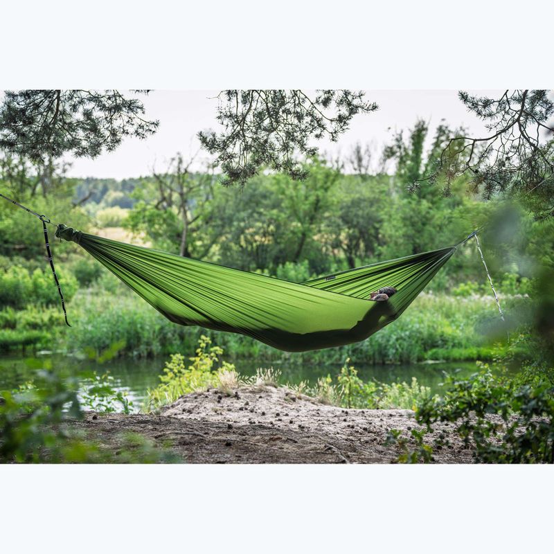 Turistinis hamakas Lesovik Bright treetop green 2